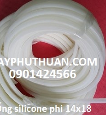 Ống silicone phi 6x9mm