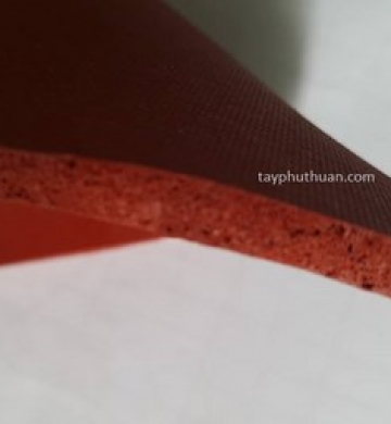 Silicone xốp đỏ dày 3mm, 5mm,8mm,10mm,12mm