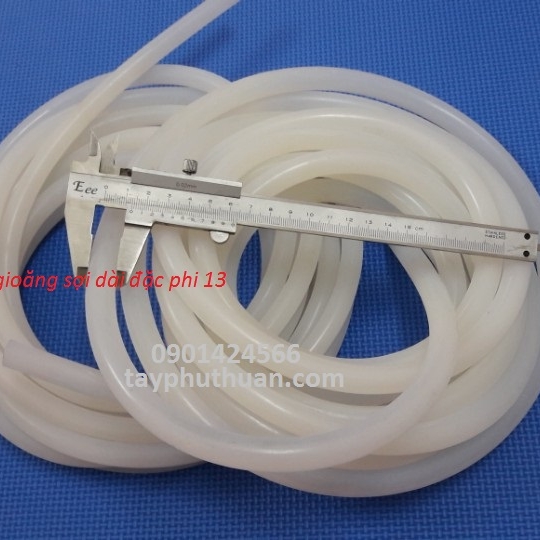 Gioang ống silicone đặc phi 6mm